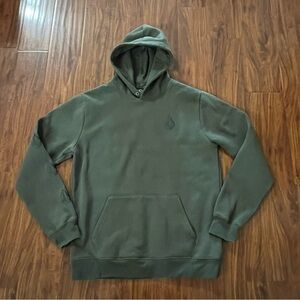 Volcom Donover Hoodie Dark Olive Green mens size large
